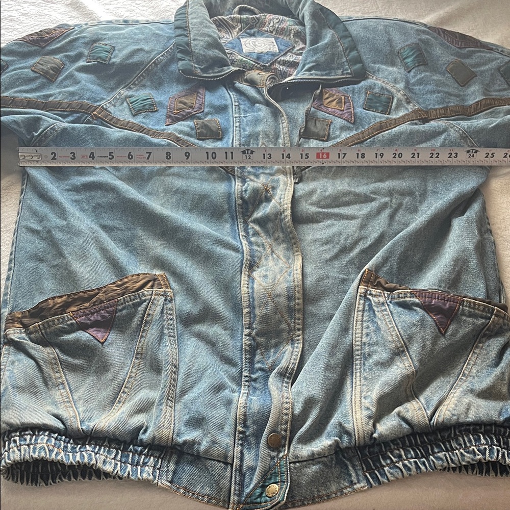Vintage Patchwork Denim Jacket for Men - image 6